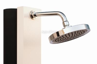 Solar shower CRM 30 l with white front panel and foot rinse