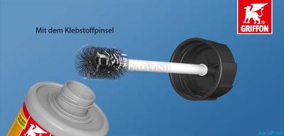 Griffon UNI-100 PVC adhesive with brush 250 ml