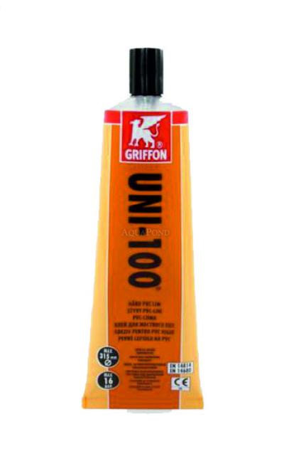 Griffon UNI-100 PVC adhesive in a 125 ml tube