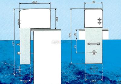 Suspended counter-current BADU JET Active 2 20 m3/h, 230V, 0.75 kW