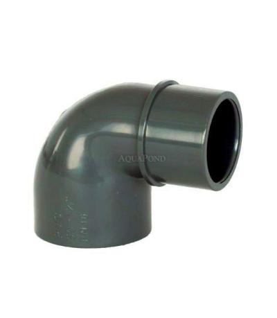 PVC fitting - 90° elbow 50 int. x 50 ext., DN=50 mm, d= 50 mm, glued / glued