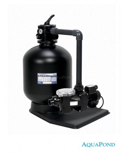 Filtration unit Azur KIT 380 on a pallet with Freeflo 6 m³/h pump and connecting piping