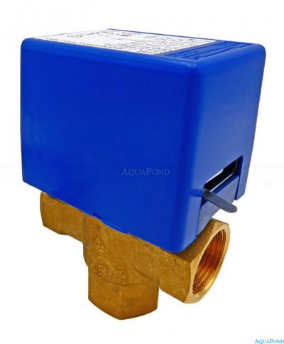 Vanne électrique à trois voies. Raccordement 1" en 230 V