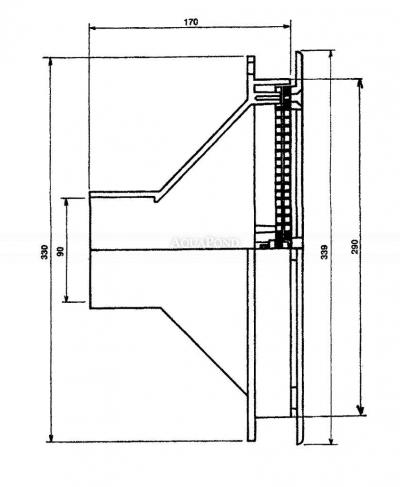Hayward Aspiration Cofies 40 m3/h, avec bride, pour piscines à foils