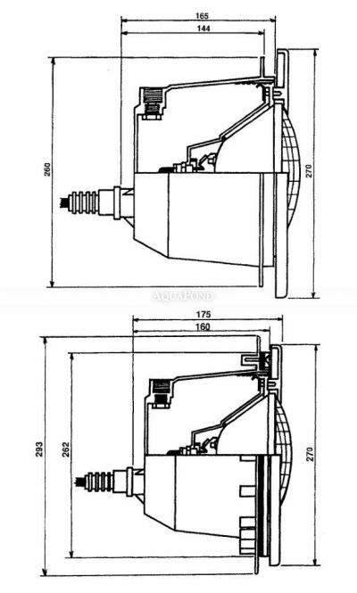 Projecteur subaquatique Design 300 W, pour piscines liner