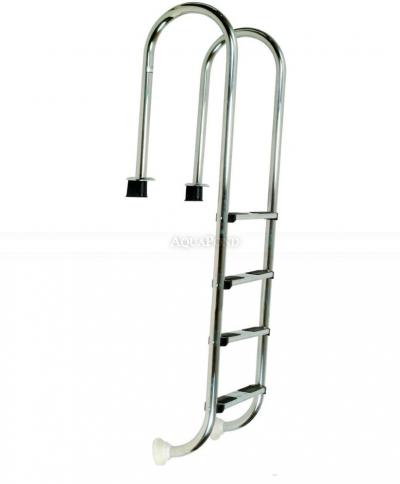 Échelle en acier inoxydable Muro (Slim) 4 marches avec caisse, AISI 304