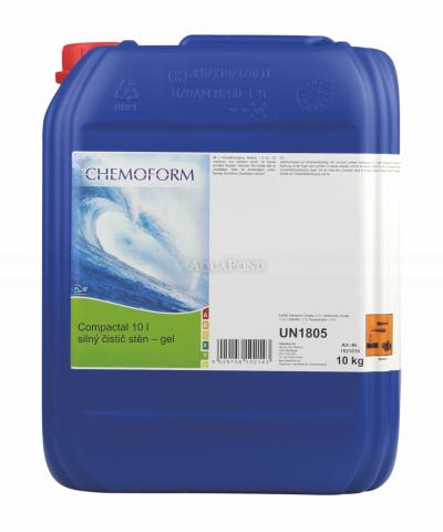 Chemoform Gel Compactal 10 l, nettoyant puissant pour parois de piscine