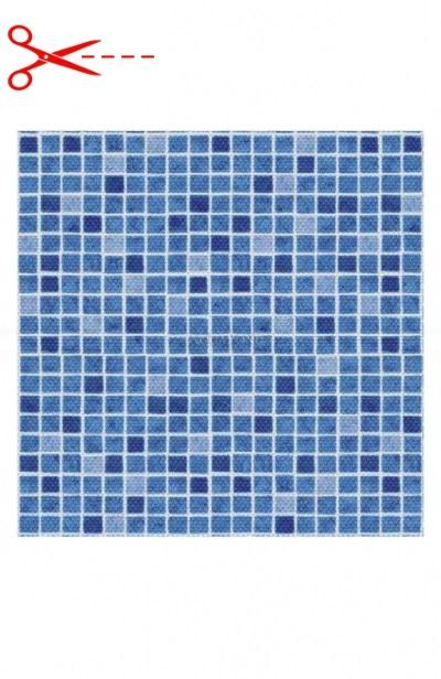 AVfol Decor Anti-slip - Mosaïque Bleue; 1,65 m de largeur, 1,5 mm, métrage - Film de piscine, le prix est au m2