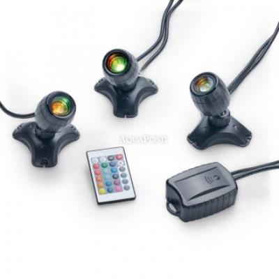 Pontec PondoStar LED RGBW coloré Set 3 - éclairage de bassin