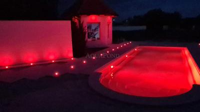 Mini lampe LED ZODIAC RGBW colorée 12 W, 340 lm, filetage extérieur 1,5", pour piscines à foil
