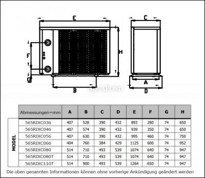 Pompe à chaleur Fairland Inver-X Turbo Silence 18 kW avec refroidissement jusqu`à 75 m3 (IXCR56)