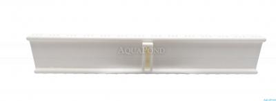 Grille de trop-plein - Grille en rouleau largeur 196 mm, hauteur 35 mm - blanche, le prix est pour 1 morceau de grille