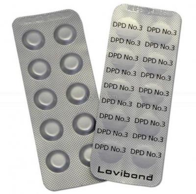 Comprimés de test DPD No.3 Rapid Cl, 10 comprimés pour mesurer le chlore total