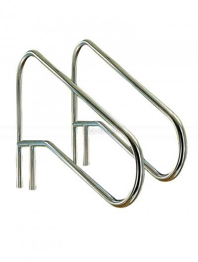 Main courante d'échelle 1360 mm avec caisson et rosace, AISI 316