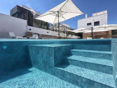 ALKORPLAN VOGUE - Urbain; 1,65 m de largeur, 2,0 mm, métrage - Film de piscine, le prix est au m2