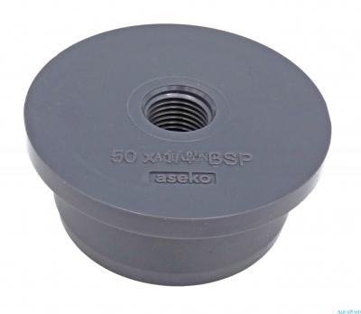 Aseko bouchon adhésif DN50 avec filetage 1/4" (6,35 mm)