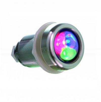 Astralpool réflecteur à LED LumiPlus Micro 2.11 V2 lumière colorée - avec façade en acier inoxydable