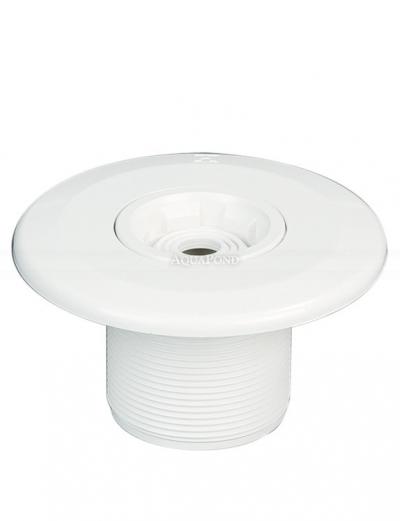 Buse Astralpool de recirculation, système Multiflow, avec filetage extérieur, couleur blanche, pour piscines en béton sans liner