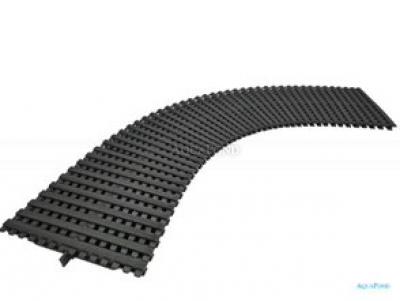 Grille de trop-plein - Grille en rouleau - largeur 245 mm, hauteur 22 mm - noir RAL 9011, le prix est pour 1 morceau de