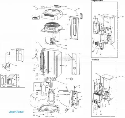 Pièces détachées pour pompe à chaleur Z550 MD5 iQ - 15 kW