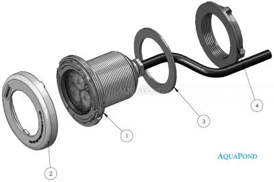  Pièces détachées pour éclairage sous-marin VA LED 15W pour film