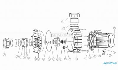  Pièces de rechange pour pompe Bravus 400 - 76 m3/h ; 3 kW