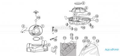  Pièces détachées pour l'aspirateur automatique à batterie DELTA 100