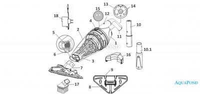  Pièces détachées pour VEKTRO V300 - aspirateur sans fil