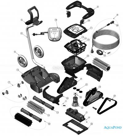  Pièces détachées pour le robot aspirateur ZODIAC CYCLONX RC 4402
