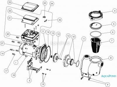  Pièces détachées pour pompe IntelliFlo VSF 5 - 30 m3