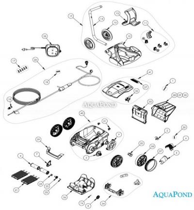 Pièces détachées pour robot aspirateur ZODIAC RA 6700iQ Alpha