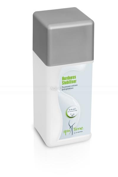 BAYROL Spa Time Stabilisateur de Dureté / Anticalcaire 1 l, limite la formation de dépôts de calcium sur les parois du spa et dans les canalisations