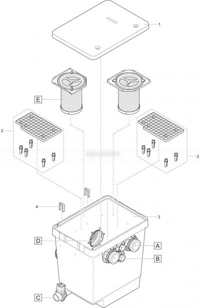Pièces de rechange pour Oase ProfiClear Premium Module individuel - module individuel
