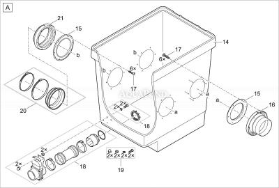 Pièces de rechange pour Oase ProfiClear Premium Module de lit debout L - module de lit debout