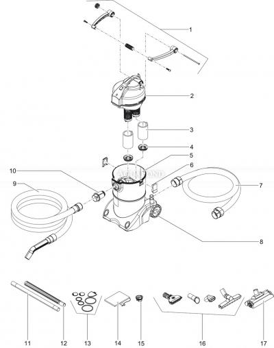  Pièces de rechange pour Oase PondoVac 4 - aspirateur de bassin