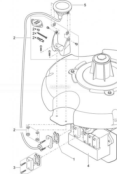 Pièces de rechange pour kit d'éclairage de fontaine flottante RGB