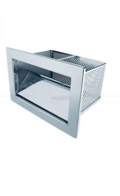 Panier d`aspiration en acier inoxydable pour skimmer A-400, pour piscines en béton
