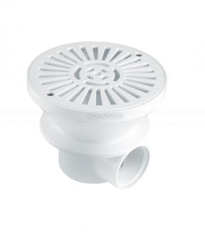 Bonde de fond ronde Astralpool avec raccord 2, pour piscines béton sans liner