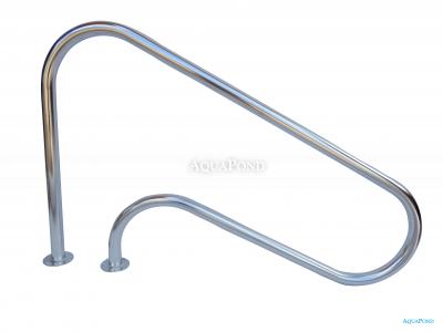 Astralpool Main courante d'échelle longueur 1250 mm avec brides - acier inoxydable AISI-316