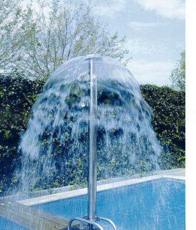 Attraction aquatique champignon en acier inoxydable AISI 316 poli 