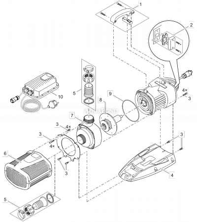 Pièces de rechange pour Oase Aquarius Eco Expert 20000 / 12 V