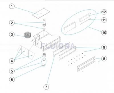 Pièces de rechange pour Astralpool Skimmer Slim en acier inoxydable pour piscines en béton, préfabriquées et en aluminium