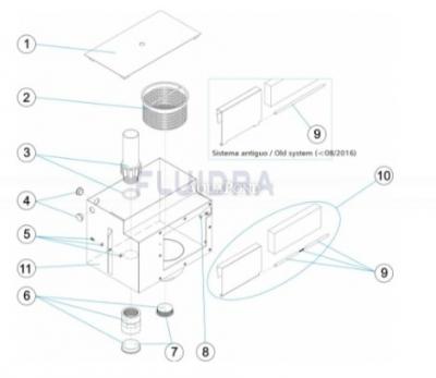 Pièces de rechange pour Astralpool Skimmer A-100