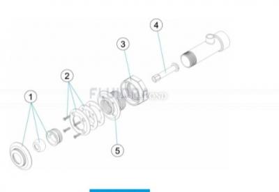 Pièces de rechange pour presse d'hydromassage d'une longueur de transition de 190 mm - pour piscines préfabriquées - code produit : 32115