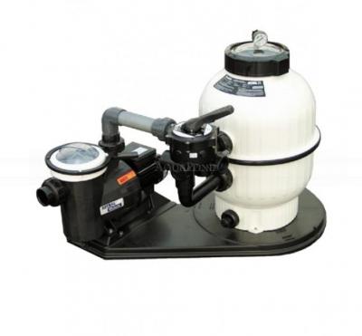 Unité de filtration Cantabric 400 sur palette avec pompe Victoria Plus Silent 8,5 m3/h, avec vanne à six voies, avec tuyau de raccordement