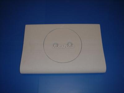 Bordure de piscine Skimmer petit 48,5 x 32 - Ø23 cm, grès blanc artificiel