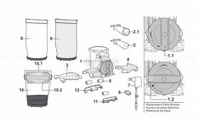 Pièces détachées - Aspirateur sans fil VOLTERA 105