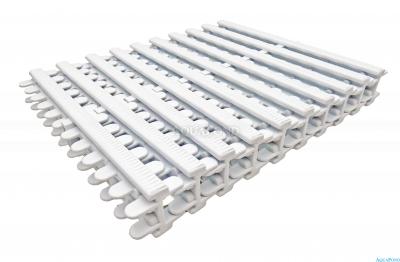 Grille de trop-plein - Grille à rouleau (blanche) pour piscines publiques - largeur 195 mm, hauteur 35 mm, prix unitaire