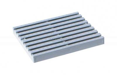 Gouttière de trop-plein - Grille en PVC, hauteur 20 mm, largeur 200 mm, longueur 167 mm, le prix indiqué est pour 1 grille