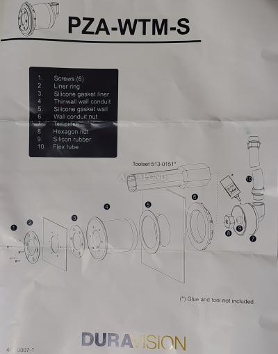 Elément d'installation Adagio avec bride en film